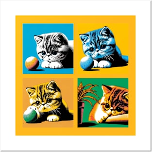 Exotic Shorthair Pop Art - Cute Kitties Posters and Art